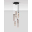 Pendul NovaLuce SANO metal, sticla, negru, fumuriu, LED, 15W, 900lm, 3000K - NL-9009169
