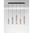 Pendul NovaLuce SANO metal, sticla, negru, fumuriu, LED, 18W, 1080lm, 3000K - NL-9009171