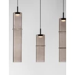 Pendul NovaLuce SANO metal, sticla, negru, fumuriu, LED, 18W, 1080lm, 3000K - NL-9009171