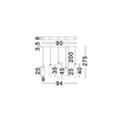 Pendul NovaLuce SANO metal, sticla, auriu, sampanie, LED, 18W, 1080lm, 3000K - NL-9009172