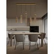 Pendul NovaLuce SANO metal, sticla, auriu, sampanie, LED, 18W, 1080lm, 3000K - NL-9009172