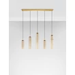 Pendul NovaLuce SANO metal, sticla, auriu, sampanie, LED, 18W, 1080lm, 3000K - NL-9009172