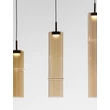 Pendul NovaLuce SANO metal, sticla, auriu, sampanie, LED, 18W, 1080lm, 3000K - NL-9009172