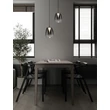 Pendul NovaLuce OBLO metal, sticla, negru, fumuriu, LED, 3W, 120lm, 3000K - NL-9009174