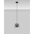 Pendul NovaLuce OBLO metal, sticla, negru, fumuriu, LED, 3W, 120lm, 3000K - NL-9009174
