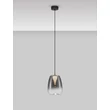 Pendul NovaLuce OBLO metal, sticla, negru, fumuriu, LED, 3W, 120lm, 3000K - NL-9009174