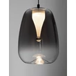 Pendul NovaLuce OBLO metal, sticla, negru, fumuriu, LED, 3W, 120lm, 3000K - NL-9009174