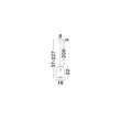 Pendul NovaLuce OBLO metal, sticla, negru, albastru, LED, 3W, 140lm, 3000K - NL-9009175