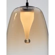 Pendul NovaLuce OBLO metal, sticla, negru, chihlimbar, LED, 10W, 650lm, 3000K - NL-9009177