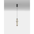 Pendul NovaLuce ULON metal, sticla, negru, fumuriu, LED, 13W, 715lm, 3000K - NL-9009180