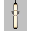 Pendul NovaLuce ULON metal, sticla, negru, fumuriu, LED, 13W, 715lm, 3000K - NL-9009180