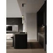 Pendul NovaLuce ULON metal, sticla, negru, fumuriu, LED, 15W, 825lm, 3000K - NL-9009181