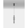 Pendul NovaLuce ULON metal, sticla, negru, fumuriu, LED, 15W, 825lm, 3000K - NL-9009181