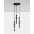 Pendul NovaLuce ULON metal, sticla, negru, fumuriu, LED, 37W, 2035ml, 3000K - NL-9009183