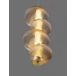 Pendul NovaLuce LEDA metal, sticla, auriu, chihlimbar, LED, 15W, 900lm, 3000K - NL-9009184
