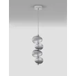 Pendul NovaLuce LEDA metal, sticla, crom, fumuriu, LED, 15W, 750lm, 3000K - NL-9009185