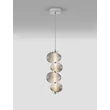 Pendul NovaLuce LEDA metal, sticla, crom, fumuriu, LED, 15W, 750lm, 3000K - NL-9009185