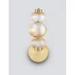 Aplica de perete NovaLuce LEDA metal, sticla, auriu, chihlimbar, LED, 18W, 1080lm, 3000K - NL-9009188