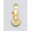 Aplica de perete NovaLuce LEDA metal, sticla, auriu, chihlimbar, LED, 18W, 1080lm, 3000K - NL-9009188