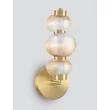 Aplica de perete NovaLuce LEDA metal, sticla, auriu, chihlimbar, LED, 18W, 1080lm, 3000K - NL-9009188
