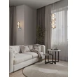 Aplica de perete NovaLuce LEDA metal, sticla, crom, fumuriu, LED, 18W, 900lm, 3000K - NL-9009189