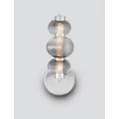 Aplica de perete NovaLuce LEDA metal, sticla, crom, fumuriu, LED, 18W, 900lm, 3000K - NL-9009189