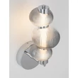 Aplica de perete NovaLuce LEDA metal, sticla, crom, fumuriu, LED, 18W, 900lm, 3000K - NL-9009189