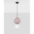 Pendul NovaLuce NOESIS metal, sticla, negru, maro, LED, 7W, 420lm, 3000K - NL-9009192