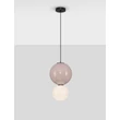 Pendul NovaLuce NOESIS metal, sticla, negru, maro, LED, 7W, 420lm, 3000K - NL-9009192