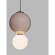 Pendul NovaLuce NOESIS metal, sticla, negru, maro, LED, 7W, 420lm, 3000K - NL-9009192