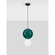 Pendul NovaLuce NOESIS metal, sticla, negru, verde, LED, 7W, 420lm, 3000K - NL-9009193