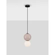 Pendul NovaLuce NOESIS metal, sticla, negru, maro, LED, 6W, 360lm, 3000K - NL-9009196