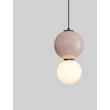 Pendul NovaLuce NOESIS metal, sticla, negru, maro, LED, 6W, 360lm, 3000K - NL-9009196