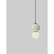Pendul NovaLuce NOESIS metal, sticla, negru, gri, LED, 4W, 240lm, 3000K - NL-9009198