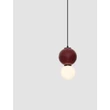 Pendul NovaLuce NOESIS metal, sticla, negru, rosu, LED, 4W, 240lm, 3000K - NL-9009199