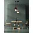 Pendul NovaLuce NOESIS metal, sticla, negru, maro, LED, 4W, 240lm, 3000K - NL-9009200