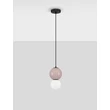 Pendul NovaLuce NOESIS metal, sticla, negru, maro, LED, 4W, 240lm, 3000K - NL-9009200