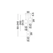 Pendul NovaLuce NOESIS metal, sticla, negru, multicolor, LED, 14W, 840lm, 3000K - NL-9009202