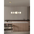 Pendul NovaLuce PALO metal, sticla, auriu, multicolor, LED, 28W, 1680lm, 3000K - NL-9009203