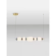 Pendul NovaLuce PALO metal, sticla, auriu, multicolor, LED, 28W, 1680lm, 3000K - NL-9009203