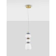 Pendul NovaLuce PALO metal, sticla, auriu, multicolor, LED, 20W, 1200lm, 3000K - NL-9009204