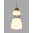 Pendul NovaLuce PALO metal, sticla, auriu, multicolor, LED, 12W, 720lm, 3000K - NL-9009205
