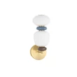 Aplica de perete NovaLuce PALO metal, sticla, auriu, multicolor, LED, 12W, 720lm, 3000K - NL-9009206
