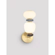Aplica de perete NovaLuce PALO metal, sticla, auriu, multicolor, LED, 12W, 720lm, 3000K - NL-9009206