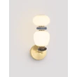Aplica de perete NovaLuce PALO metal, sticla, auriu, multicolor, LED, 12W, 720lm, 3000K - NL-9009206