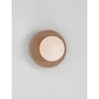 Aplica de perete pentru baie NovaLuce ORBIQUE porcelan, sticla, maro, alb, G9, IP44 - NL-9009210