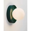 Aplica de perete pentru baie NovaLuce ORBIQUE porcelan, sticla, verde, alb, G9, IP44 - NL-9009211