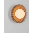 Aplica de perete NovaLuce PETEL ceramic, sticla, maro, opal, G9 - NL-9009220