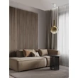 Pendul NovaLuce NOSTOS metal, sticla, alb, auriu, LED, 8W, 3000K, 400Lm - 9009221
