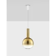 Pendul NovaLuce NOSTOS metal, sticla, alb, auriu, LED, 8W, 3000K, 400Lm - 9009221